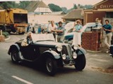 Ken and Pam Capwell in their FN-BMW 319 at Dogmesrsfield, Hants. Circa 1980.
